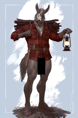 anthro axe belt biped bottomless brown_body brown_fur brown_hair censor_bar censored_genitalia censored_penis clothed clothing feet flannel fur furry_tail hair humanoid_feet jacket jacket_only lamp lantern long_ears looking_at_viewer male male_anthro manly no_shoes pantsless_male plantigrade red_clothing red_jacket red_topwear simple_background slim smile solo stick tail text topwear topwear_only white_body white_fur wood taran_fiddler baby_steps_(game) moose_(baby_steps) asinus donkey equid equine mammal 2026 artist_name censored colored detailed digital_drawing_(artwork) digital_media_(artwork) full-length_portrait hi_res portrait shaded signature