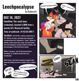 bdsm comic_book comic_panel dialogue latex profanity text rubberjett annelid bovid canid canine caprine fox goat leech mammal worm absurd_res comic english_text hi_res sequence