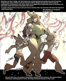 bandeau barefoot big_breasts breasts brown_body brown_fur brown_hair clothed clothed_female clothed_humanoid clothed_male clothing dress emanata feet female fur green_bandeau green_clothing green_dress green_eyes green_topwear group hair huge_breasts larger_female long_hair male rabbit_ears running size_difference smaller_female smaller_male text thick_thighs topwear trio wide_hips young young_humanoid thevarking animal_humanoid humanoid lagomorph lagomorph_humanoid leporid_humanoid mammal mammal_humanoid rabbit_humanoid 2026 english_text hi_res mother_(lore) mother_and_child_(lore) parent_(lore) parent_and_child_(lore)