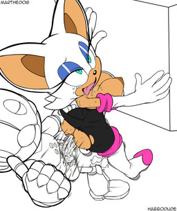 2014 all_fours anal anal_penetration anthro anus areola bat big_breasts blue_eyes breasts butt cleavage clothed clothing doggystyle erect_nipples erection female from_behind fucked_silly habbodude hair leaning leaning_forward machine male marthedog mechanical nipples open_mouth penetration penis robot rouge_the_bat sega sex sonic_(series) standing straight tongue tongue_out torn_clothing white_hair
Rating: Explicit
Score: 9
User: Robinebra
Date: January 05, 2014