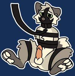 anthro anus balls bdsm black_collar black_leash bondage bound collar feet fur genitals green_eyes hands_behind_back hands_tied hindpaw humanoid_genitalia humanoid_penis leash looking_at_viewer male muzzle_(object) muzzled nude pawpads paws penis pink_anus pink_penis ribbon_bondage ribbons scared simple_background sitting solo spread_legs spreading tail tan_body tan_fur transparent_background rookspirit max_(rookspirit) canid canine fox mammal alpha_channel hi_res trans_(lore) trans_man_(lore)
