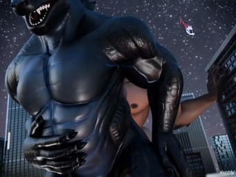 2_horns abdominal_bulge abs aircraft anal anal_penetration anthro anthro_on_anthro anthro_penetrated balls biceps big_balls big_butt big_muscles big_penis black_body black_scales black_skin brown_body brown_fur brown_scales bubble_butt building butt camera city cityscape claws clothing cosmic_background crowd_watching duo dutch_angle erection evening exhibitionism faceless_character faceless_human faceless_male fingers foreskin fur genitals glans glistening glistening_body glistening_butt glistening_scales glistening_skin glowing glowing_eyes group hand_on_belly hand_on_hip happy hat headgear headwear helicopter horn huge_balls huge_butt huge_muscles huge_penis huge_thighs humanoid_genitalia humanoid_penis hyper hyper_balls hyper_genitalia hyper_penis interspecies jacket larger_male larger_sub light logo looking_at_another looking_pleasured looming looming_over macro macro_focus male male/male male_penetrated male_penetrating male_penetrating_male manly moon muscular muscular_anthro muscular_arms muscular_male muscular_thighs night nipples nude nude_macro nude_male on_bottom on_top outside pecs penetration penile penile_penetration penis penis_in_ass pink_glans police police_officer power_bottom public public_nudity retracted_foreskin reverse_cowgirl_position road scales seductive sex sharp_teeth size_difference sky skyscape skyscraper smile spikes star starry_background starry_sky street submissive tail teeth thick_arms thick_penis thick_tail thick_thighs tongue topwear vehicle vein veiny_penis yellow_sclera maulclaw chocoscorner_(modeler) vulgarvictor_(modeler) bethesda_game_studios fallout godzilla_(series) microsoft obsidian_entertainment toho daddyclaw_(vulgarvictor) godzilla deathclaw human kaiju mammal monster reptile scalie 2026 3d_(artwork) 4:3 artist_logo blender_(artwork) colored digital_media_(artwork) hi_res watermark