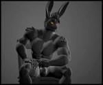 5_fingers abs anthro biceps black_border border bulge claws clothed clothing finger_claws fingers hair long_ears male muscular muscular_anthro muscular_male muscular_thighs pecs short_hair sitting solo underwear underwear_only armada_(artist) chad_(meme) garry's_mod gigachad petruz_(copyright) evan_(juicyducksfm) rabbit_(petruz) lagomorph leporid mammal rabbit 2024 3d_(artwork) black_and_white digital_media_(artwork) meme monochrome