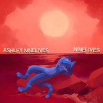 anthro beach blue_body blue_fur fur lying music on_back rock sea seaside sunset water unknown_artist ashley_ninelives domestic_cat felid feline felis mammal 1:1 album_cover cover