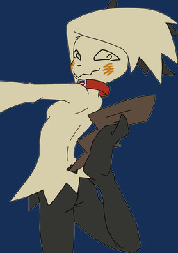 anthro anthrofied biped breasts butt collar collar_only featureless_breasts female looking_at_viewer nude nude_anthro nude_female pokemorph side_boob simple_background small_breasts smile solo spiral spiral_eyes tail yellow_body sealer4258 nintendo pokemon mimi_(sealer4258) generation_7_pokemon mimikyu pokemon_(species) 2025 absurd_res alpha_channel digital_drawing_(artwork) digital_media_(artwork) hi_res
