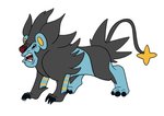 2018 absurd_res alien all_fours ambiguous_gender angry black_body black_claws black_eyes black_fur blue_body blue_fur claws crossover digital_media_(artwork) disney experiment_(lilo_and_stitch) feral flat_colors fur generation_4_pokemon hi_res hybrid lilo_and_stitch luxray narrowed_eyes nintendo open_mouth pokemon pokemon_(species) red_nose round_ears simple_background solo spike_(lilo_and_stitch) tombola1993 white_background