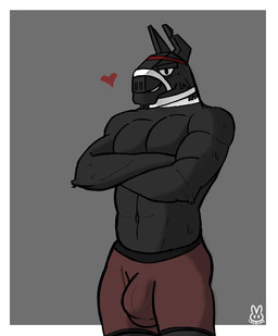 abs anthro biceps big_bulge biped black_body black_fur boxer_briefs bulge clothed clothing crossed_arms eyebrows fur heart_symbol looking_at_viewer male muscular muscular_anthro muscular_male notched_ear pecs pose smile solo standing teeth underwear underwear_only lavbuns epic_games fortnite lt._john_llama camelid llama mammal 2021 aliasing digital_drawing_(artwork) digital_media_(artwork) hi_res pinup