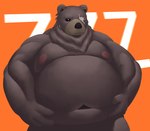 anthro belly big_belly black_body black_nose kemono male moobs navel nipples nude obese obese_male overweight overweight_anthro overweight_male scar solo redremy7 mihoyo zenless_zone_zero ben_bigger bear mammal 2022 hi_res