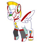 blue_eyes facial_markings feathers feral forehead_markings frown green_inner_ear head_markings looking_at_viewer machine male markings mohawk simple_background solo toony white_background white_body white_feathers wings yuriyuri_(ccc) capcom hasbro mega_man_(series) mega_man_x_(series) my_little_pony mythology fan_character spiral_pegasus equid equine mammal mythological_creature mythological_equine pegasus reploid robot 1:1 2016 crossover