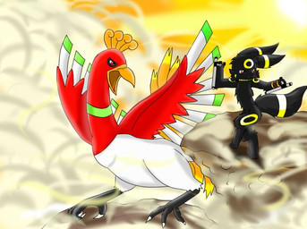 2014 anthro beak cloud eeveelution feral fur ho-oh melee_weapon moutain nintendo pokémon senz sun talons tonfa trainning umbreon video_games weapon wind wings
Rating: Safe
Score: 0
User: senz
Date: April 06, 2014