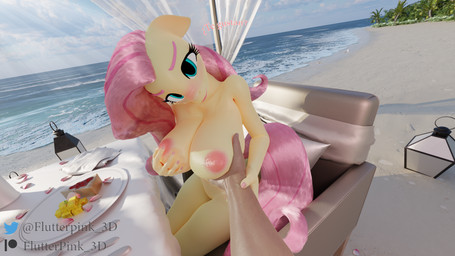 anthro anthrofied areola beach big_breasts biped breast_fondling breast_play breasts chair detailed_background dialogue eyebrows eyelashes female first_person_view fondling furniture hair hand_on_breast human_on_anthro human_pov interspecies nipples nude outside pink_hair pov_hands pupils table text thick_thighs yellow_body flutterpink_3d friendship_is_magic hasbro my_little_pony fluttershy_(mlp) equid equine human mammal 16:9 3d_(artwork) 4k absurd_res digital_media_(artwork) hi_res widescreen