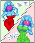 breasts cleavage clothed clothing dialogue duo eyes_closed female hand_on_hip holding_breast text tight_clothing sleepiitreat mario_and_luigi_(series) mario_bros nintendo gigi_(mario) jellyfish_sisters merri_(mario) animal_humanoid cnidarian cnidarian_humanoid goo_creature goo_humanoid humanoid jellyfish_humanoid marine marine_humanoid medusozoan medusozoan_humanoid 4:5 english_text hi_res