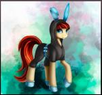 blue_eyes brown_hair clothed clothing earth_pony equid equine eyelashes fan_character female feral hair hasbro hi_res hooves horse l1nkoln mammal my_little_pony pony quadruped smile solo standing