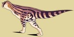 ambiguous_gender biped bipedal_feral feral green_background short_arms simple_background solo entitycore path_of_titans dinosaur prehistoric_species pycnonemosaurus reptile scalie hi_res