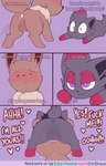 anus balls blush bodily_fluids cum cum_in_ass cum_inside dialogue duo feral from_front_position genital_fluids genitals heart_symbol male male/male master mating_press sex simple_background sweat text porldraws nintendo pokemon eevee generation_1_pokemon generation_5_pokemon pokemon_(species) zorua absurd_res comic english_text hi_res