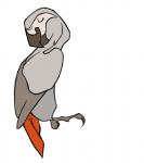 2014 african_grey afrotropical_parrot ambiguous_gender avian avian_feet beak biped bird black_beak black_talons dark_beak dark_talons digital_drawing_(artwork) digital_media_(artwork) eyes_closed feathered_wings feathers feet feral folded_wings full-length_portrait grey_body grey_face grey_feathers grey_feet grey_wings hooked_beak jamminbison looking_away monotone_beak monotone_tail monotone_wings multicolored_body multicolored_feathers parrot perching portrait red_body red_feathers red_tail red_tail_feathers simple_background sitting smile solo tail tail_feathers talons toe_talons toes toony true_parrot two_tone_body two_tone_feathers white_background winged_arms wings