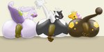 anus big_butt black_body blush bodily_fluids brown_body butt colored_feces eyes_closed feces feces_in_ass feces_pile female feral genital_fluids genitals group pooping pooping_on_floor pooping_together presenting puffy_anus purple_body pussy rear_view simple_background sitting tail tongue trio unusual_feces yellow_feces drain_scat mythology nintendo pokemon dragon equid equine generation_2_pokemon generation_5_pokemon generation_6_pokemon girafarig giraffid goodra mammal mythological_creature mythological_scalie pokemon_(species) scalie zebstrika 2019 absurd_res hi_res