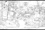 anthro big_breasts big_penis biped black_bars breasts clothed clothed_anthro clothing dialogue eyewear female genitals glasses growth gynomorph hat headgear headwear huge_breasts huge_penis hyper hyper_breasts hyper_genitalia hyper_penis intersex island page_number penis pool pool_toy poolside spa speech_bubble sun_hat swimwear text work_uniform rabid mythology aardvark canid canine canis cetacean domestic_cat domestic_dog dragon felid feline felis fennec_fox fox kangaroo macropod mammal marine marsupial mink mustelid musteline mythological_creature mythological_scalie poodle scalie sperm_whale toothed_whale true_fox true_musteline whale 2019 artist_name black_and_white comic digital_drawing_(artwork) digital_media_(artwork) english_text hi_res letterbox line_art monochrome url