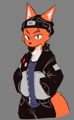 anthro beanie black_beanie black_bottomwear black_clothing black_hat black_headwear blue_clothing blue_shirt blue_topwear bottomwear clothed clothed_anthro clothed_male clothing countershading eyebrow_piercing eyebrow_slit eyebrows facial_piercing front_view fur grey_background grey_clothing hand_in_pocket hat headgear headwear jacket looking_at_viewer male male_anthro orange_body orange_ears orange_fur orange_tail piercing pockets shirt simple_background solo tail topwear white_body white_countershading white_fur white_inner_ear white_sclera zipper derpyfox_36 derpyfox_36_(fursona) canid canine fox mammal 2023 digital_drawing_(artwork) digital_media_(artwork) portrait