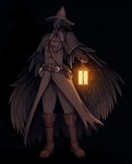 alternate_species anthro beak black_beak blue_eyes clothed clothing feathered_wings feathers furrification male solo wings knight_dd bloodborne fromsoftware sony_corporation sony_interactive_entertainment eileen_the_crow_(bloodborne) avian bird corvid corvus_(genus) crow oscine passerine 2021 digital_media_(artwork) hi_res