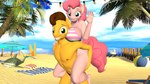 16:9 2021 3d_(artwork) 5_fingers anthro anthrofied areola ball beach beach_ball beach_towel beach_umbrella big_breasts bikini blue_eyes breasts brown_hair carrying_another chair cheese_sandwich_(mlp) clothing curvy_figure detailed_background digital_media_(artwork) duo earth_pony equid equine eyelashes female fingers fluffy fluffy_tail friendship_is_magic fur furniture gesture green_eyes hair hand_on_shoulder hasbro hi_res horse huge_breasts inflatable inner_tube long_tail looking_at_viewer lounge_chair male mammal my_little_pony nipples orange_clothing orange_speedo orange_swimwear outside palm_tree parasol pattern_bikini pattern_clothing pattern_swimwear piggyback pink_body pink_fur pink_hair pink_tail pinkie_pie_(mlp) plant pony pose posing_for_picture sea seaside short_hair source_filmmaker speedo striped_bikini striped_clothing striped_swimwear stripes surfboard swimwear tail teeth that1guy towel tree voluptuous water waving waving_at_viewer wide_hips widescreen yellow_body yellow_fur