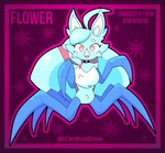 choker female fluffy jewelry necklace pink_eyes solo cordicedraw viva_reverie arachnid arthropod bat hybrid mammal spider taur absurd_res hi_res