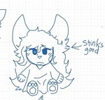 anthro clothing female plushie shirt solo topwear hob! fan_character humanoid digital_media_(artwork) whiteboard_fox_(artwork)