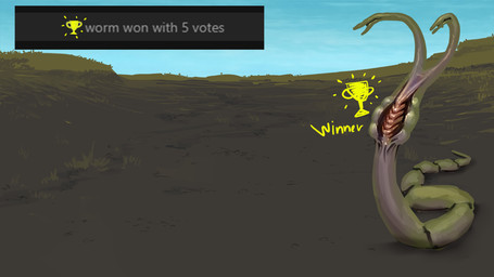 2_heads ambiguous_gender armless art_prompt blue_sky detailed_background eyeless feral grass green_body green_skin legless limbless multi_head outside plant serpentine sky solo text unusual_anatomy meandraco monster worm 16:9 detailed english_text hi_res widescreen