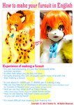 anthro breasts clothing costume female fur fursuit how-to markings real small_breasts solo spots spotted_body spotted_fur text tetetor-oort tirol domestic_cat felid feline felis mammal 2013 english_text hi_res multiple_images translated url