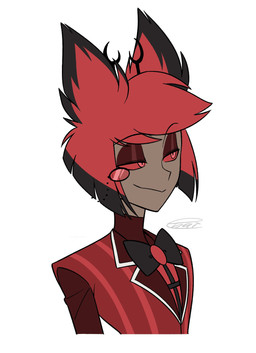 antlers clothed clothing eyewear horn male monocle simple_background solo white_background enaic31 hazbin_hotel hellaverse alastor_(hazbin_hotel) animal_humanoid deer deer_humanoid demon demon_humanoid humanoid mammal mammal_humanoid hi_res