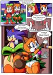 anthro clothed clothing cosplay costume dialogue female group halloween_costume holidays kidnapping male panties text underwear upskirt cloudz superbunnygt capcom halloween mega_man_(series) sailor_moon_(series) sega sonic_the_hedgehog_(series) cream_the_rabbit makoto_kino marine_the_raccoon roll_(mega_man) sailor_jupiter sonic_the_hedgehog eulipotyphlan hedgehog lagomorph leporid mammal procyonid rabbit raccoon absurd_res comic digital_media_(artwork) english_text hi_res