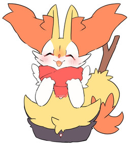 3_fingers :3 ambiguous_anthro ambiguous_gender anthro biped black_body black_fur blush blush_lines butt butt_from_the_front cute_fangs dipstick_tail eyelashes eyes_closed fangs fingers front_view fur happy inner_ear_fluff markings mostly_nude mostly_nude_ambiguous mostly_nude_anthro multicolored_body multicolored_fur object_in_tail open_:3 open_mouth open_smile orange_body orange_fur orange_inner_ear_fluff orange_tail_tip red_scarf scarf scarf_only simple_background smile solo standing stick stick_in_tail tail tail_markings teeth thigh_gap tuft two_tone_tail white_background white_body white_fur yellow_body yellow_fur yellow_tail yakiniku628 nintendo pokemon braixen canid generation_6_pokemon mammal pokemon_(species) 2022 colored digital_drawing_(artwork) digital_media_(artwork) flat_colors portrait three-quarter_portrait
