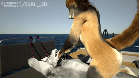 animal_genitalia animal_penis anthro anthro_on_anthro anthro_penetrated anthro_penetrating anthro_penetrating_anthro bdsm bondage bound breasts butt canine_genitalia canine_penis collar dominant dominant_female duo female female_penetrated fur genitals hands_tied knot leash leash_pull male male/female male_penetrating male_penetrating_female penetration penile penile_penetration penis penis_in_vagina rope sea sex submissive submissive_male vaginal vaginal_penetration water isal canid canine canis fox mammal wolf 16:9 3d_(artwork) 3d_animation animated digital_media_(artwork) loop no_sound short_playtime video watermark widescreen