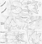 atlas_(artist) comic duo eeveelution english_text erection female feral generation_2_pokemon generation_4_pokemon genitals graphite_(artwork) greyscale hi_res leafeon male male/female monochrome nintendo nude pencil_(artwork) penis pokemon pokemon_(species) pussy quilava sex sketch text traditional_media_(artwork)