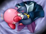 after_sex anus blush bodily_fluids cum cum_in_pussy cum_inside cum_string duo erection eyes_closed female genital_fluids genitals male male/female not_furry penis pussy sweat box_xod kirby_(series) nintendo kirby meta_knight waddling_head 2013 4:3