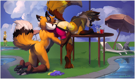 anal anthro barefoot bent_over butt canine clothed clothing cloud duo fox from_behind fur gloves_(marking) grass hair half-dressed hand_on_butt kneeling looking_back male male/male mammal markings nude oral orange_fur oselotti outside panties panties_down panty_pull poolside presenting presenting_hindquarters public raised_tail rimming sex sky smile socks_(marking) spread_butt spread_legs spreading standing table topless underwear water
Rating: Explicit
Score: 24
User: Hardstyle_Chris
Date: August 30, 2014 anal anthro barefoot bent_over butt canine clothed clothing cloud duo fox from_behind fur gloves_(marking) grass hair half-dressed hand_on_butt kneeling looking_back male male/male mammal markings nude oral orange_fur oselotti outside panties panties_down panty_pull poolside presenting presenting_hindquarters public raised_tail rimming sex sky smile socks_(marking) spread_butt spread_legs spreading standing table topless underwear water
Rating: Explicit
Score: 24
User: Hardstyle_Chris
Date: August 30, 2014
