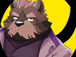 anthro brown_body brown_fur clothing coat eyebrows fur lab_coat male smile solo thick_eyebrows topwear whiskers whitebeast20 lifewonders live_a_hero viscunam mammal procyonid raccoon 4:3 bust_portrait hi_res portrait