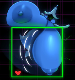 areola big_areola big_breasts big_nipples blue_body breasts duo female gameplay_mechanics huge_areola huge_breasts huge_nipples hyper hyper_breasts motion_lines nipples puffy_areola puffy_nipples elfdrago deltarune undertale_(series) darkner soul_(undertale) wicabel 2025 digital_media_(artwork) hi_res