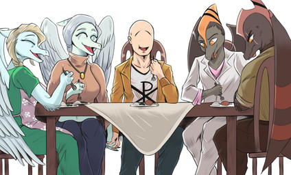 apron blonde_hair chair clothing cutlery dress eyes_closed faceless_character faceless_male family feathered_wings feathers female food fork furniture grey_hair group hair hand_holding interspecies kitchen_utensils male membrane_(anatomy) membranous_wings orange_eyes sitting sweater table tools topwear wings deadassspider cavemanon_studios goodbye_volcano_high ko_op_(game_developer) snoot_game anon_(snoot_game) fang_(gvh) naser_(gvh) ripley_(snoot_game) samantha_(snoot_game) human mammal prehistoric_species pterodactylus pterosaur reptile scalie hi_res brother_(lore) brother_and_sister_(lore) daughter_(lore) father_(lore) father_and_child_(lore) father_and_daughter_(lore) father_and_son_(lore) mother_(lore) mother_and_child_(lore) mother_and_daughter_(lore) mother_and_son_(lore) nonbinary_(lore) parent_(lore) parent_and_child_(lore) parent_and_daughter_(lore) parent_and_son_(lore) sibling_(lore) sister_(lore) son_(lore)