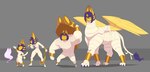 anthro female feral group khopesh melee_weapon muscular muscular_female sword weapon wings wrappings huffslove animal_crossing mythology nintendo ankha_(animal_crossing) domestic_cat felid feline felis mammal mythological_creature mythological_sphinx spirit 2022 absurd_res hi_res