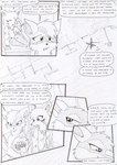 aircraft anthro bird's-eye_view black_and_white bottomwear canid canine chair clothing comic dasyuromorph dialogue duo english_text female field fur furniture hair high-angle_view jacket kitfox-crimson looking_at_another looking_at_partner macropod male mammal marsupial monochrome motion_lines multicolored_body multicolored_fur novus_(kitfox-crimson) on_chair pants recently_extinct_species rumour_(kitfox-krimson) shirt sitting sitting_on_chair sketch sofa speech_bubble stolen_generation t-shirt technology text thinking thought_bubble thylacine topwear two_tone_body two_tone_fur vehicle