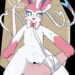 3_fingers anthro anthro_focus anthro_on_top anthro_penetrated audible_ejaculation black_nose blinking blue_body blue_fur blue_inner_ear blue_sclera blush blush_lines blush_stickers bodily_fluids bound_leg censor_bar censored_genitalia censored_penis censored_vulva cheek_tuft cowgirl_position crotch_tuft cum cum_in_vagina cum_inside cum_on_own_penis cum_on_penis cum_on_self cum_string dominant dominant_anthro dominant_female duo erection eyelashes facial_tuft female female_anthro female_focus female_on_top female_penetrated fingers from_front_position fur genital_fluids genitals gloves_(marking) hand_on_leg head_tuft heart_symbol human_on_anthro human_on_bottom human_penetrating human_penetrating_anthro human_penetrating_female interspecies light-skinned_male light_body light_skin looking_at_viewer male male/female male_human male_on_bottom male_penetrating male_penetrating_anthro male_penetrating_female markings multicolored_body multicolored_ears multicolored_fur nude nude_anthro nude_female nude_male on_bottom on_top open_mouth open_smile orgasm pawpads penetration penis pink_body pink_ears pink_fur pink_pawpads pink_tail pokephilia raised_tail ribbons_(anatomy) sex smile solo_focus spread_legs spreading tail tail_motion tuft vaginal vaginal_penetration vulva white_body white_eyes white_fur sky_necko sound_warning nintendo pokemon eeveelution generation_6_pokemon human mammal pokemon_(species) sylveon 1:1 2025 2d_animation animated censored digital_media_(artwork) loop low_res short_playtime sound webm