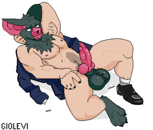 abs animal_genitalia anime_style balls bodily_fluids body_hair canine_genitalia chest_hair cigarette clothing cum dripping ejaculation erection fangs for_a_head fur genital_fluids genitals hair knot leaking looking_at_viewer male muscular muscular_humanoid muscular_male navel nipples nude penis precum precum_drip pubes simple_background smile solo suit superhero supervillain teeth throbbing throbbing_balls throbbing_penis white_eyes giolevi dispatch sonar_(dispatch) animal_head animal_humanoid bat bat_humanoid human humanoid hybrid mammal mammal_humanoid animated digital_media_(artwork) hi_res pixel_(artwork) pixel_animation