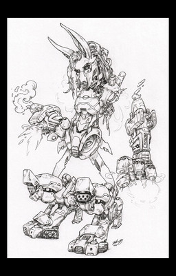 anthro biped black_border border cybernetics detachable detachable_arms detachable_limbs female floating floating_hands floating_legs levitating looking_at_viewer machine simple_background solo daddyfox cyborg lagomorph leporid mammal rabbit robot full-length_portrait hi_res portrait traditional_media_(artwork)