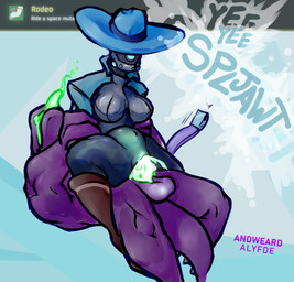 anthro anthro_penetrating arm_grab armor balls belly biceps big_breasts black_body black_skin bodily_fluids boob_armor boots bottomless breastplate breasts clothed clothing colored_cum cum cum_in_vagina cum_inflation cum_inside dark_body dark_skin drooling duo ejaculation erection female female_on_top female_penetrated footwear gameplay_mechanics genital_fluids genitals glowing glowing_belly glowing_cum glowing_genitalia glowing_mouth glowing_penis glowing_tongue green_cum green_mouth green_penis green_tongue hat headgear headwear helmet humanoid_on_anthro humanoid_penetrated inflation jacket leaning leaning_backward lying male male/female male_on_bottom male_penetrating male_penetrating_female muscular muscular_male muscular_thighs navel on_back on_bottom on_top orgasm penetration penile penile_penetration penile_spines penis penis_in_vagina purple_body purple_scales saliva scales sex shoes sitting smile spread_legs spreading tail_spines text thick_thighs tongue tongue_out topwear unusual_bodily_fluids unusual_cum unusual_genital_fluids vaginal vaginal_penetration vulva zoquete risk_of_rain until_it_snaps acrid_(risk_of_rain) bandit_(risk_of_rain) alien humanoid scalie 2021 absurd_res english_text hi_res meme