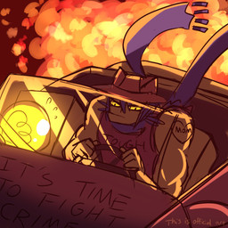 aged_up bodily_fluids car clothing driving explosion flying_sweatdrops hair hat headgear headwear heart_symbol light_bulb male muscular muscular_humanoid muscular_male purple_hair red_background scarf seat_belt shirt simple_background sleeveless_shirt solo sweat sweatdrop tattoo text text_on_clothing text_on_shirt text_on_topwear topwear vehicle yellow_sclera nightmargin oneshot niko_(oneshot) animal_humanoid cat_humanoid felid felid_humanoid feline feline_humanoid humanoid mammal mammal_humanoid 1:1 2016 hi_res official_art