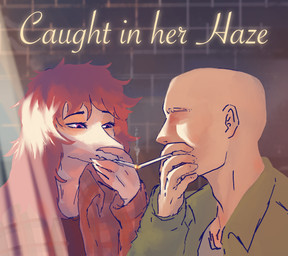 anthro bald blurred_background brick brick_wall cigarette clothed clothed_anthro clothed_female clothed_human clothed_male clothing crossgender detailed_background duo female fingers fire front_view green_clothing green_jacket green_shirt green_topwear hair half-closed_eyes human_on_anthro humanoid_hands interspecies jacket lighting_cigarette long_hair male male/female mtf_crossgender narrowed_eyes open_clothing open_jacket open_topwear pink_body pink_hair plaid_jacket purple_eyes red_clothing red_jacket red_shirt red_topwear romantic romantic_couple shirt smoke smoking smoking_cigarette text title topwear wall_(structure) big_daddy_(artist) cavemanon_studios goodbye_volcano_high ko_op_(game_developer) snoot_game anon_(snoot_game) reed_(gvh) reeda dinosaur dromaeosaurid human mammal prehistoric_species reptile saurischian scalie theropod velociraptor absurd_res colored cover cover_art cover_page english_text hi_res shaded