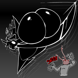 big_butt black_body blood bodily_fluids butt duo female glistening glistening_butt huge_butt melee_weapon nosebleed rear_view simple_background sword text weapon nanodude78 deltarune undertale_(series) roaring_knight human humanoid mammal shadow_creature 1:1 2025 digital_media_(artwork) hi_res