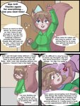 2013 3:4 anthro babystar biped blush clothing comic detailed_background dialogue digital_media_(artwork) english_text female fur gemma_polson hair hi_res lying mammal open_mouth pacifier rodent sciurid shirt solo standing text topwear tree_squirrel