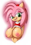 2018 accessory amy_rose anthro areola big_breasts breasts clothed clothing clothing_lift conditional_dnp digital_media_(artwork) eulipotyphlan eyelashes female green_eyes hair_accessory hairband half-length_portrait hedgehog hi_res licking licking_lips licking_own_lips looking_at_viewer mammal nipple_dip nipples portrait sega self_lick solo sonic_the_hedgehog_(series) suirano tongue tongue_out